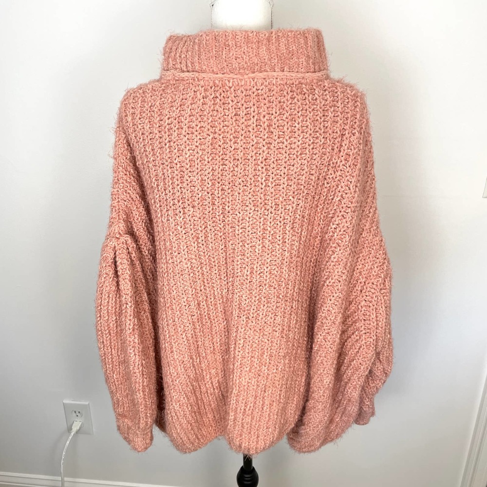 Free People Oasis Tunic Oversized Sweater In Pink Size Small New - Picture 9 of 13
